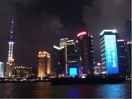 Shanghai by night provided a spectacular view during the conference reception.