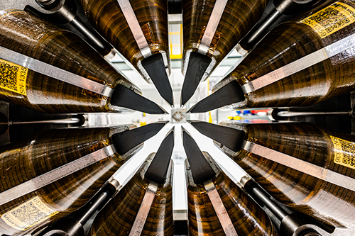 A view down the beam path of one of 160 fast corrector magnets that will be assembled (along with 14 other types of magnets) into modules and installed in the new multi-bend achromat storage ring for the APS Upgrade. 