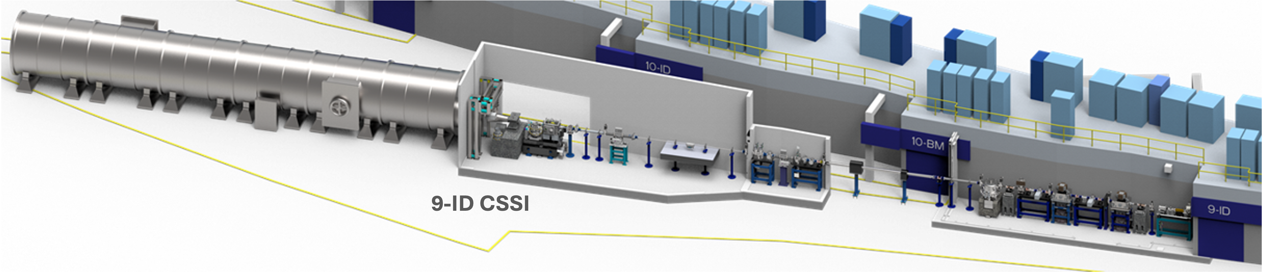 Pre-construction drawing of the CSSI station at 9-ID