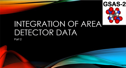 GSAS-II Integrating Area Detector Data