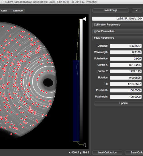X ray diffraction database